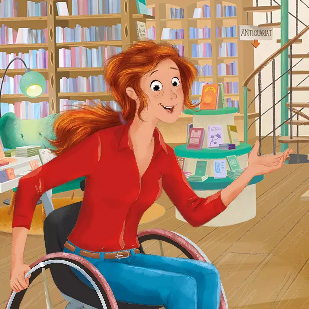 Elea Eluanda in Bibliothek Altenberg